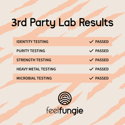 Feel Fungie: Tiger's Milk Mushroom, Non-GMO, Gluten Free, 3rd Party Lab Tested